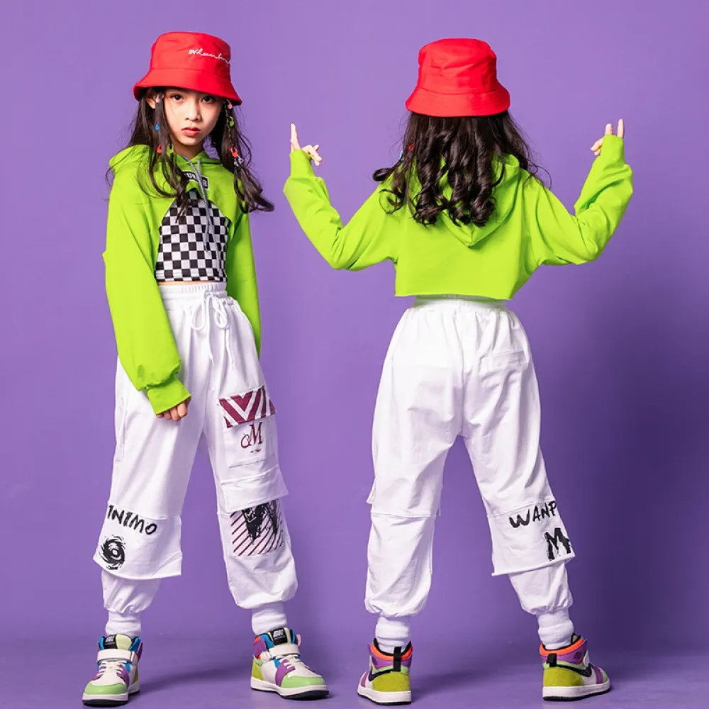 Abbigliamento alla moda per danza di strada hip-hop per ragazze Abbigliamento jazz per bambini Abbigliamento per danza per ragaz
