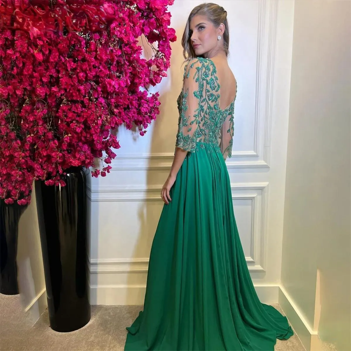 Abiti da festa eleganti per le donne Abito da sera da donna di lusso per le donne Abito da ballo abito formale lungo adatto Rich