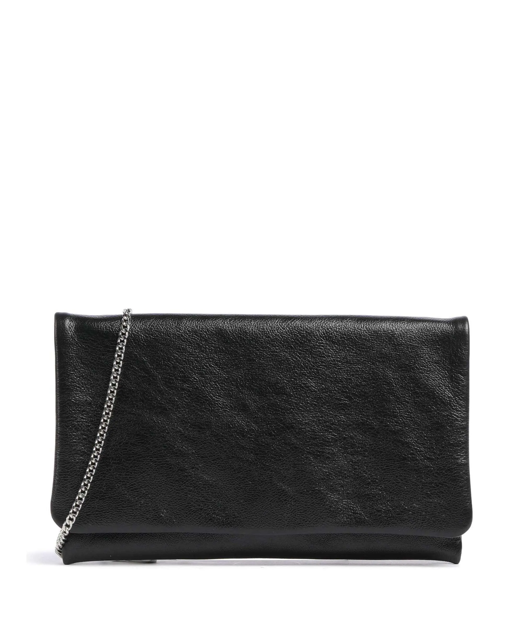  Abro Mimosa Pochette pelle di vacchetta grana nero  