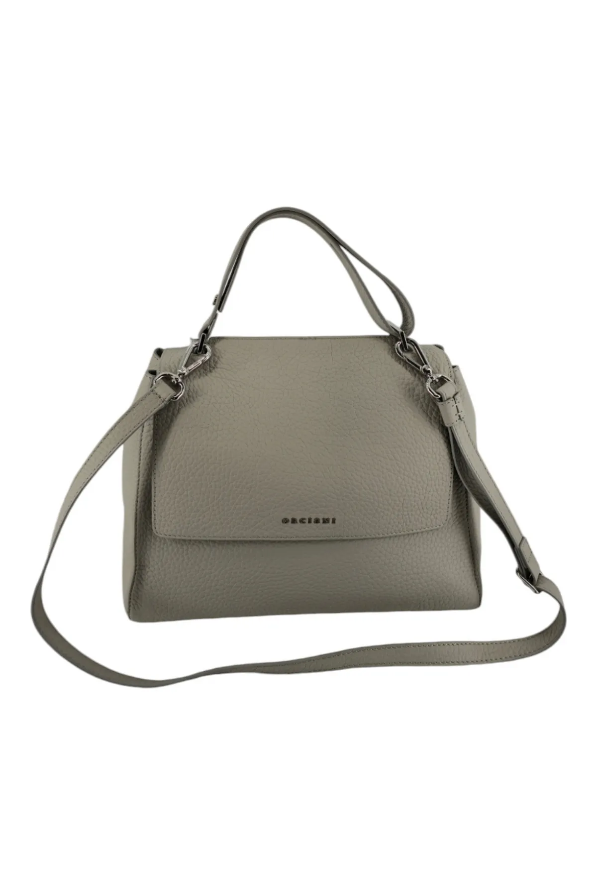 borsa donna sveva in pelle grigia