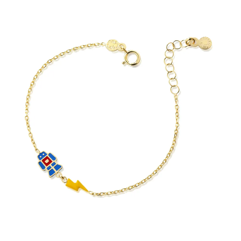 Bracciale Prime Gioie Toys Robot e Fulmine in Oro Giallo Le Bebè