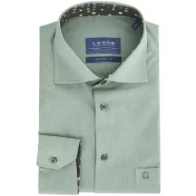 Camicia Ledub modern fit verde medio