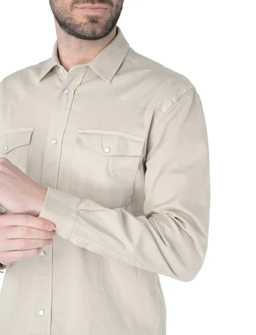 Camicia texana Dondup color beige