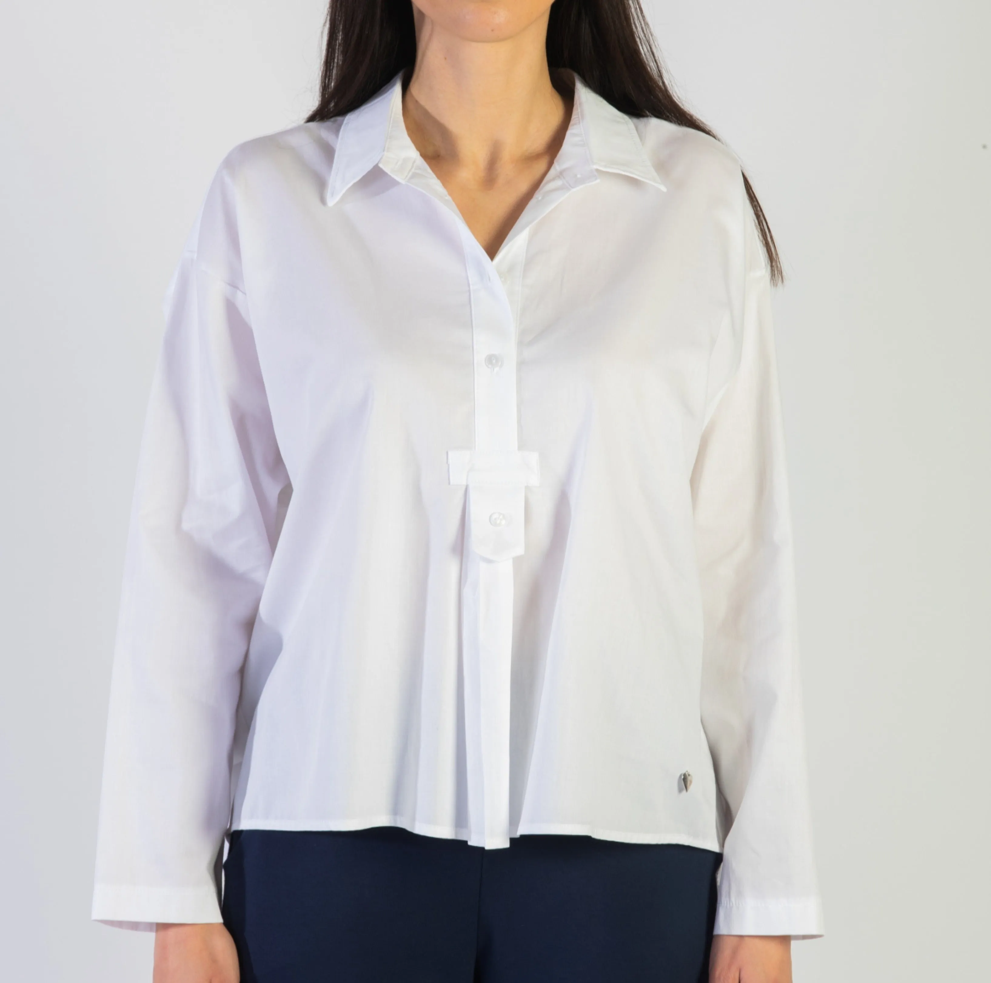 CAMICIA TWILL LACCETTO