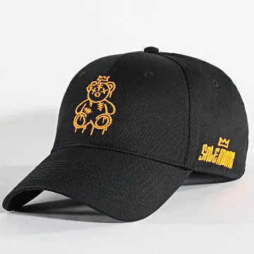 Cappellino nero arancione fluorescente
