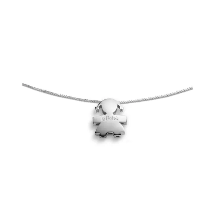 Collana Le Bebè Bimba i Tesorini in Oro Bianco