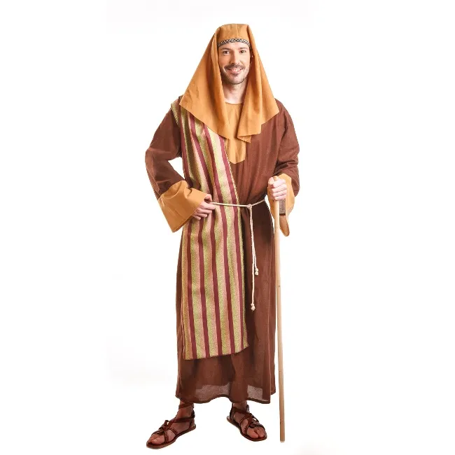 Costume da San Giuseppe marrone per uomo