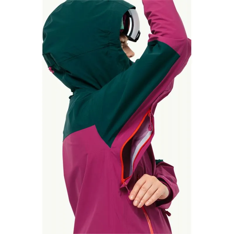 Giacca da sci alpinismo JACK WOLSKINS ALPSPITZE TOUR 3L JKT Donna (New Magenta)