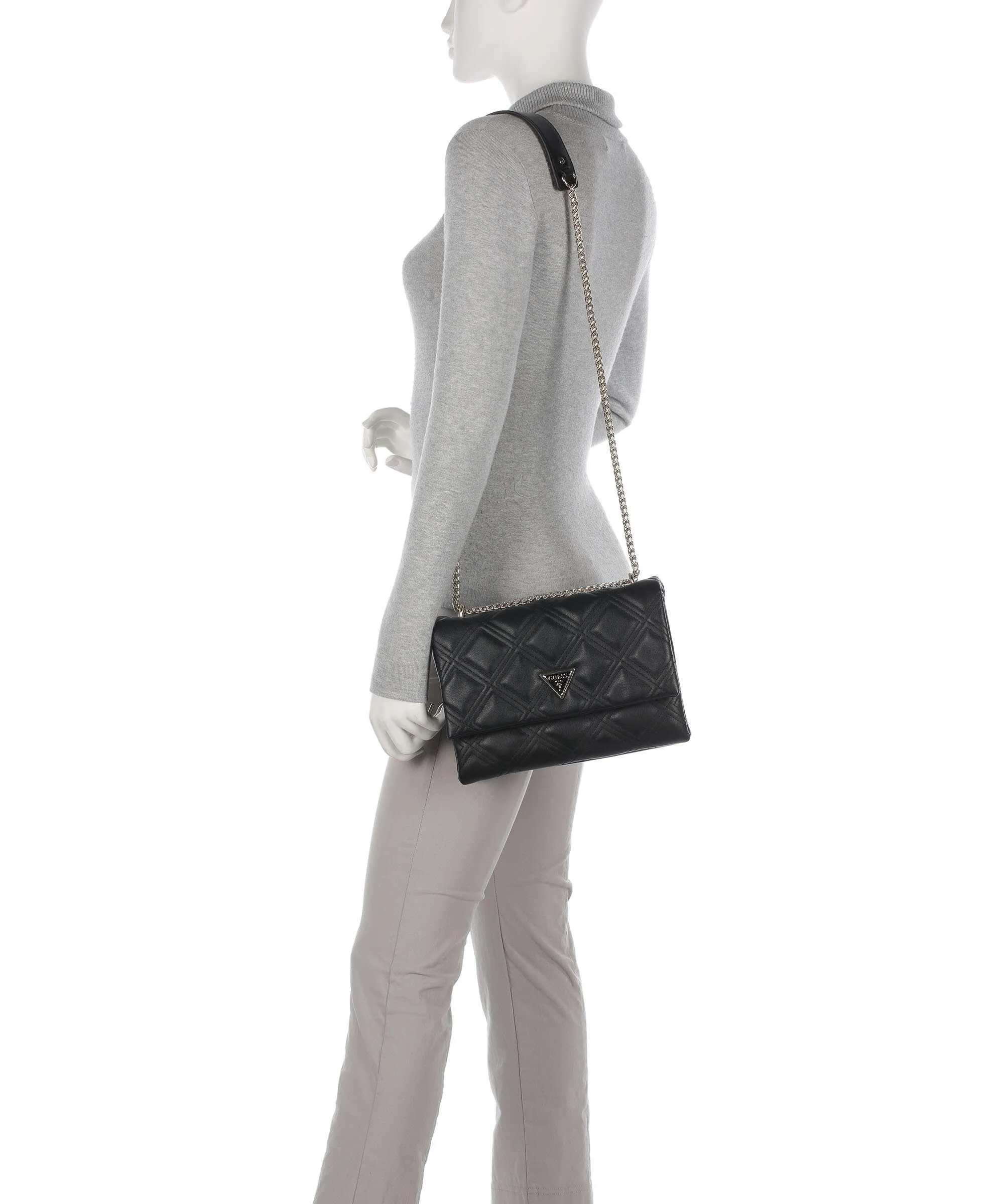  Guess Deesa Borsa a spalla pelle sintetica nero  