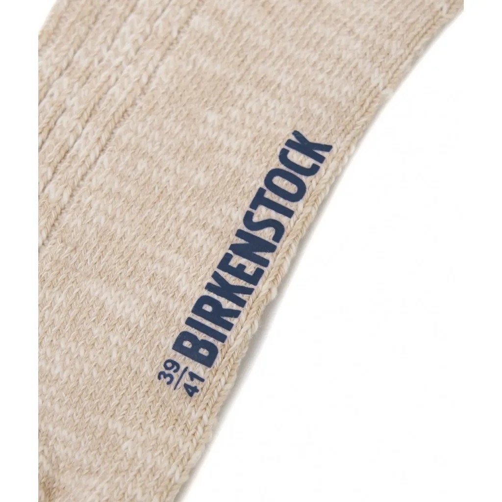 Lange Socken in Baumwollgemisch Beige
