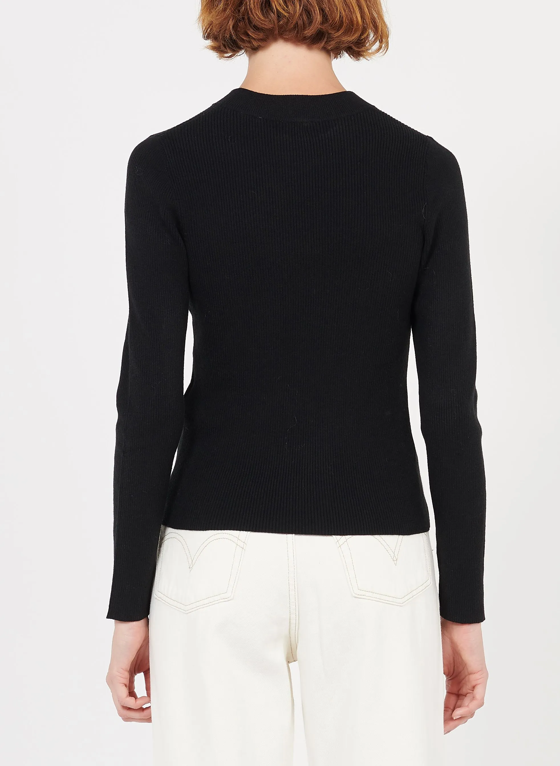  LEVI'S   Maglione scollo tondo in maglia a coste | Nero