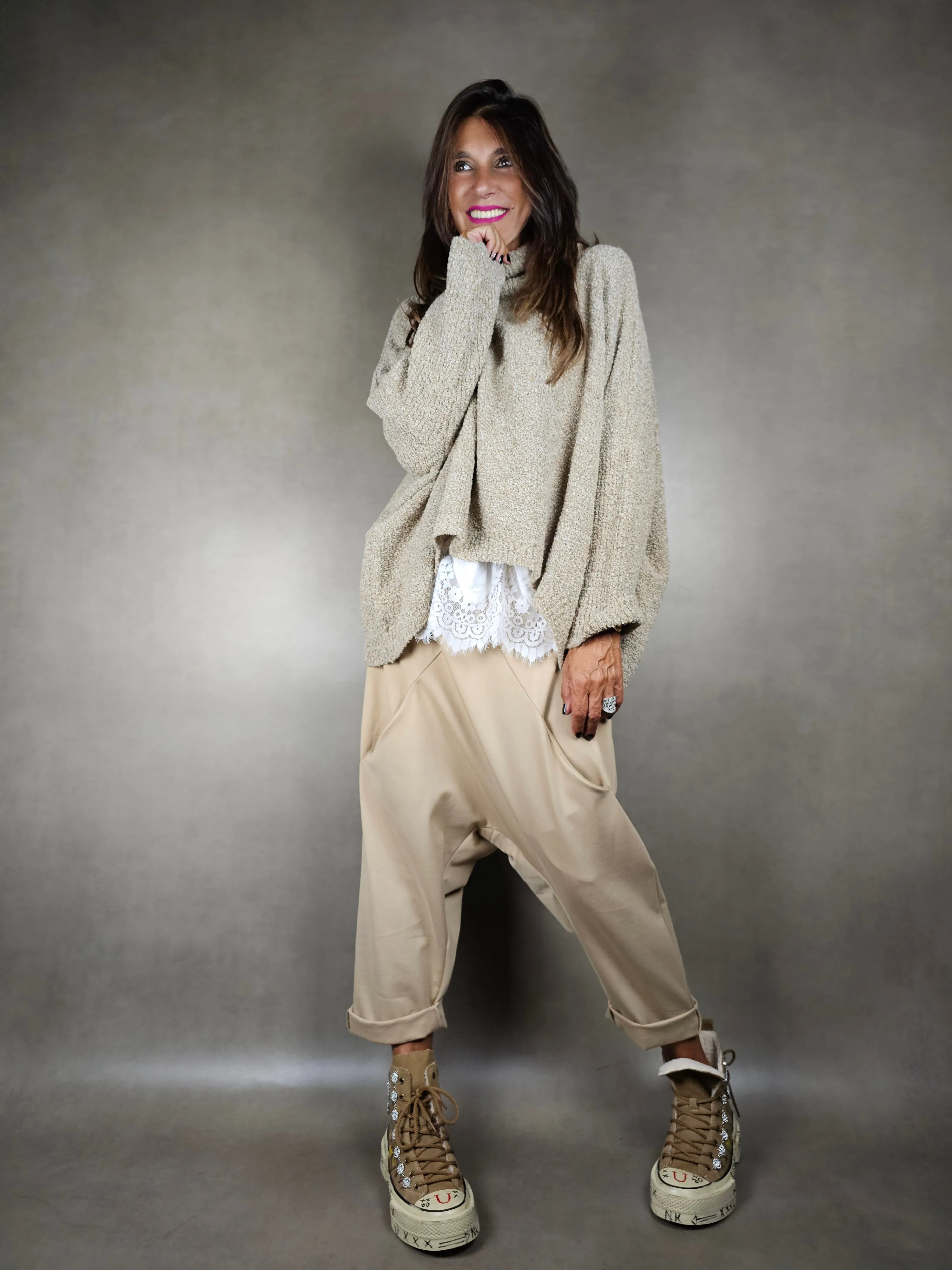 maglione boucle dolcevita 26wo12pa62acr