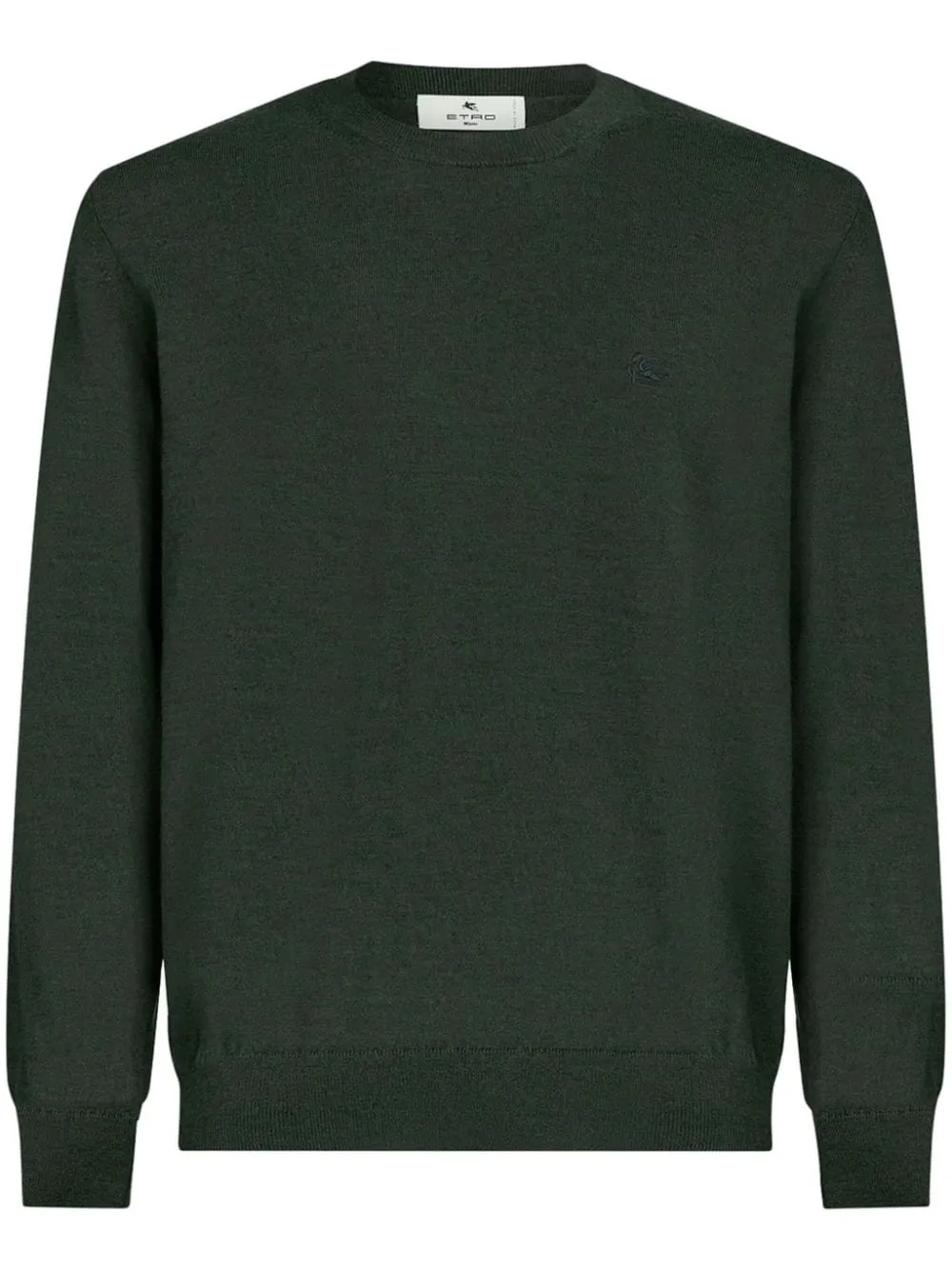 maglione girocollo verde
