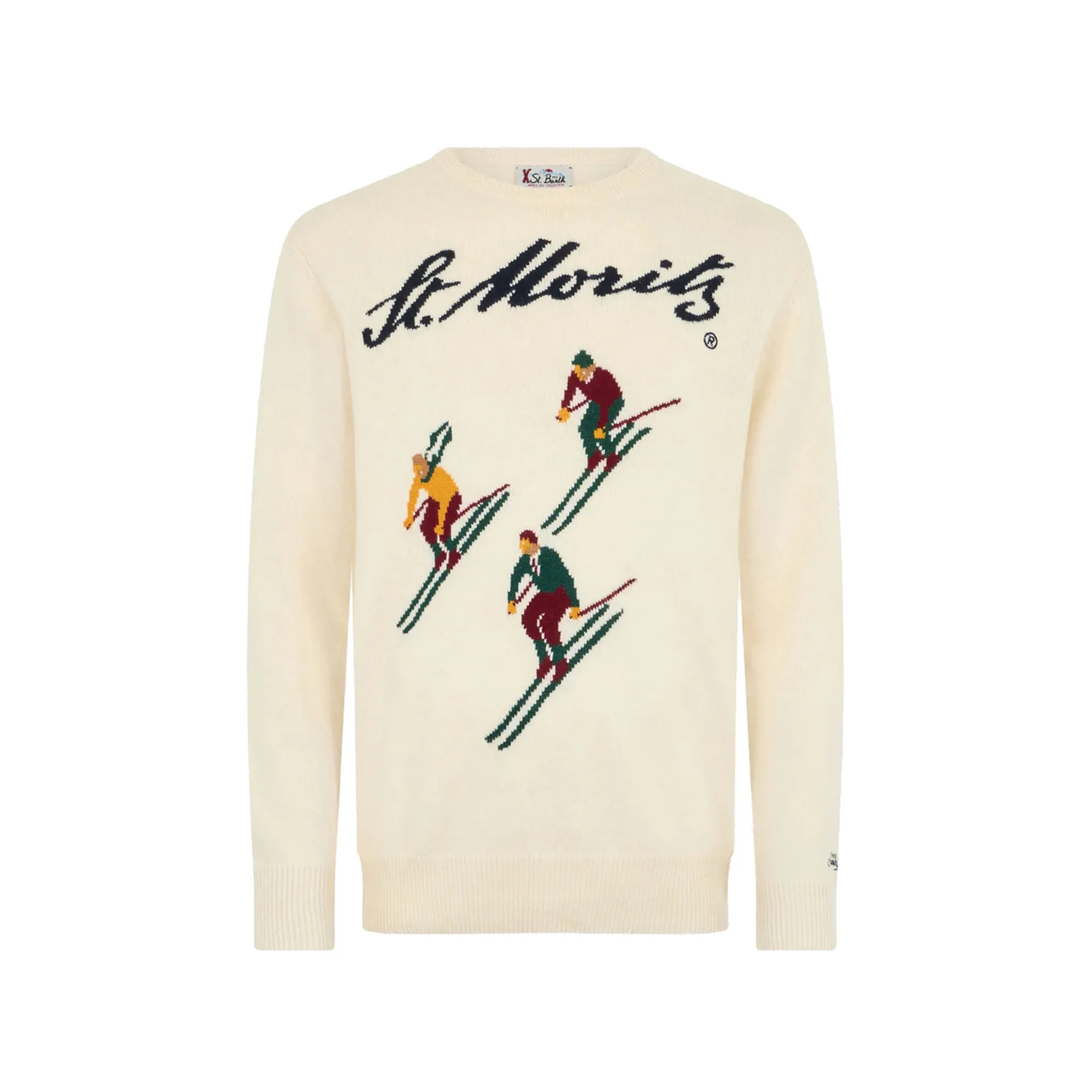 Maglione Uomo bianco St. Moritz ski