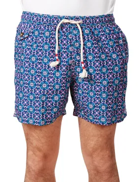 MC 2 SAINT BARTH COSTUME DA BAGNO UOMO MC 2 SAINT BARTH BLU CON STAMPA DECORATIVA E COULISSE IN VITA