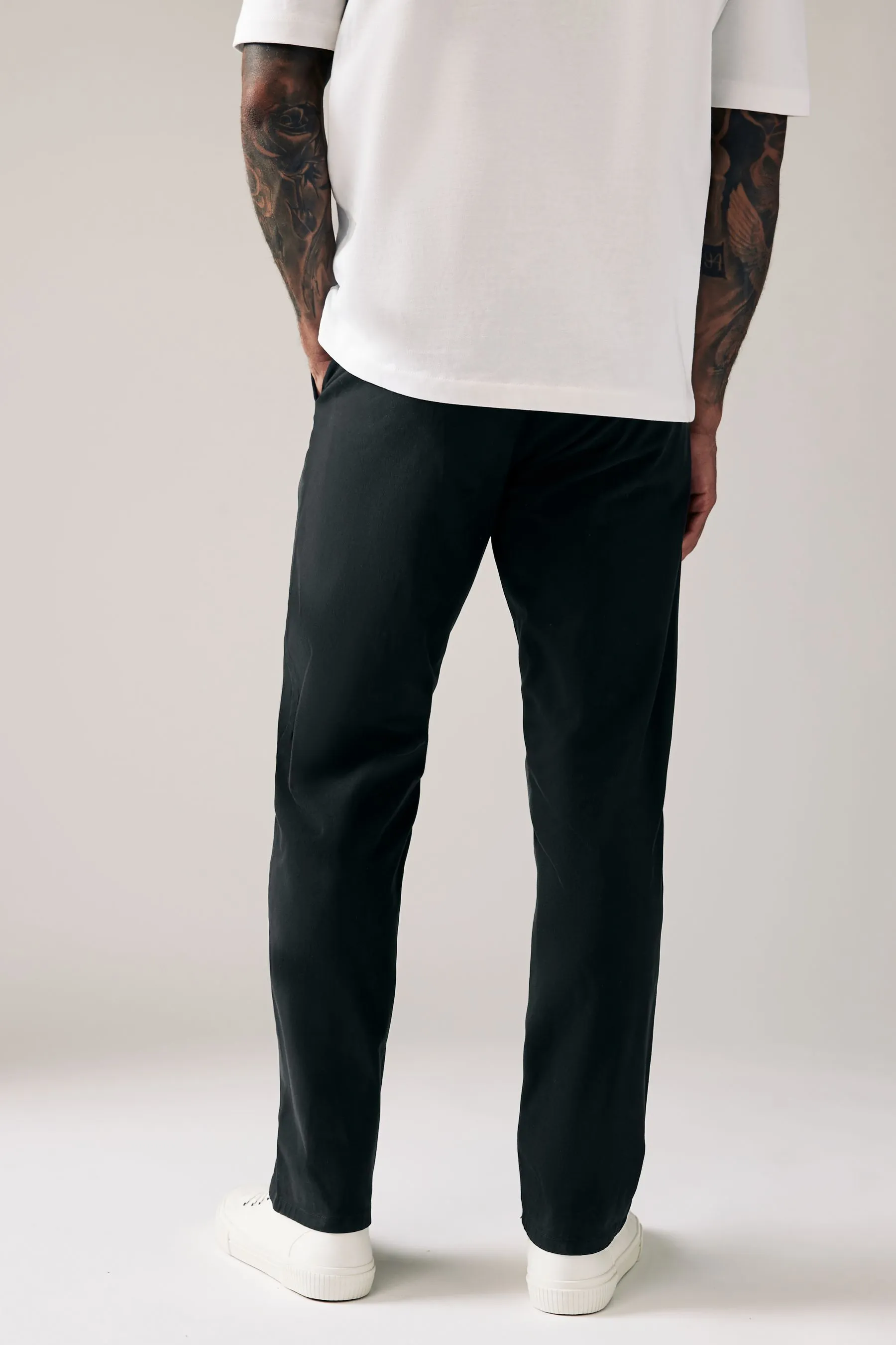Pantaloni chino elasticizzati vestibilità comoda Pantaloni