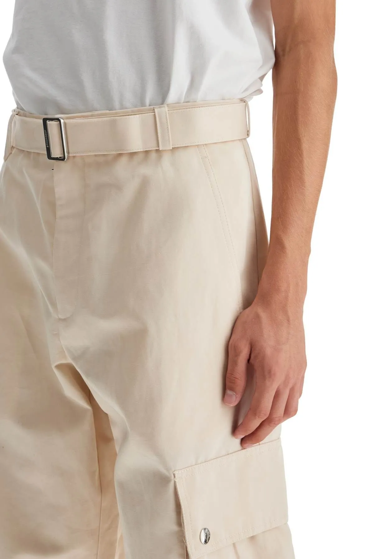 Pantaloni Le Cargo in gabardina