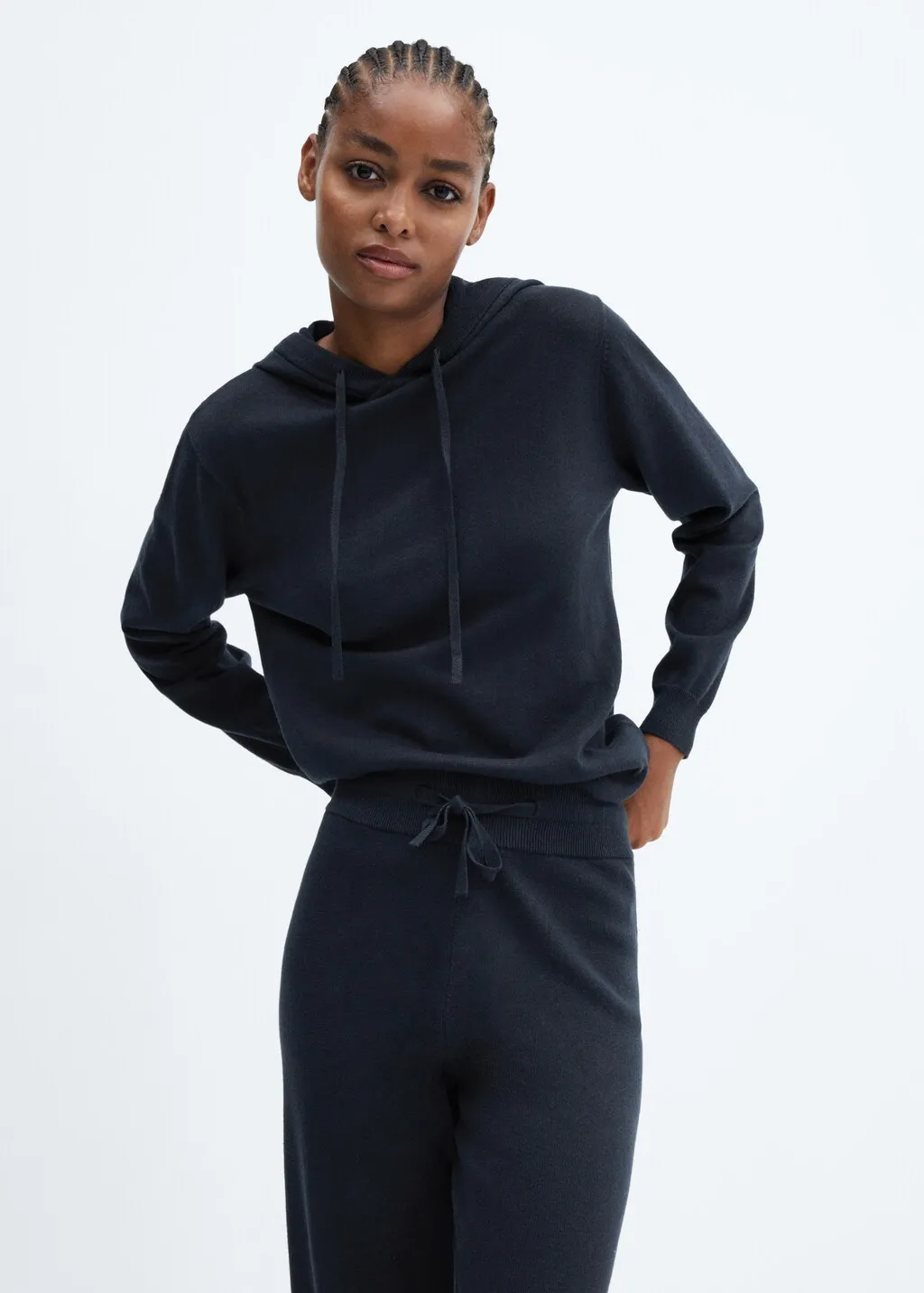 Pantaloni pigiama jogger cotone e lino