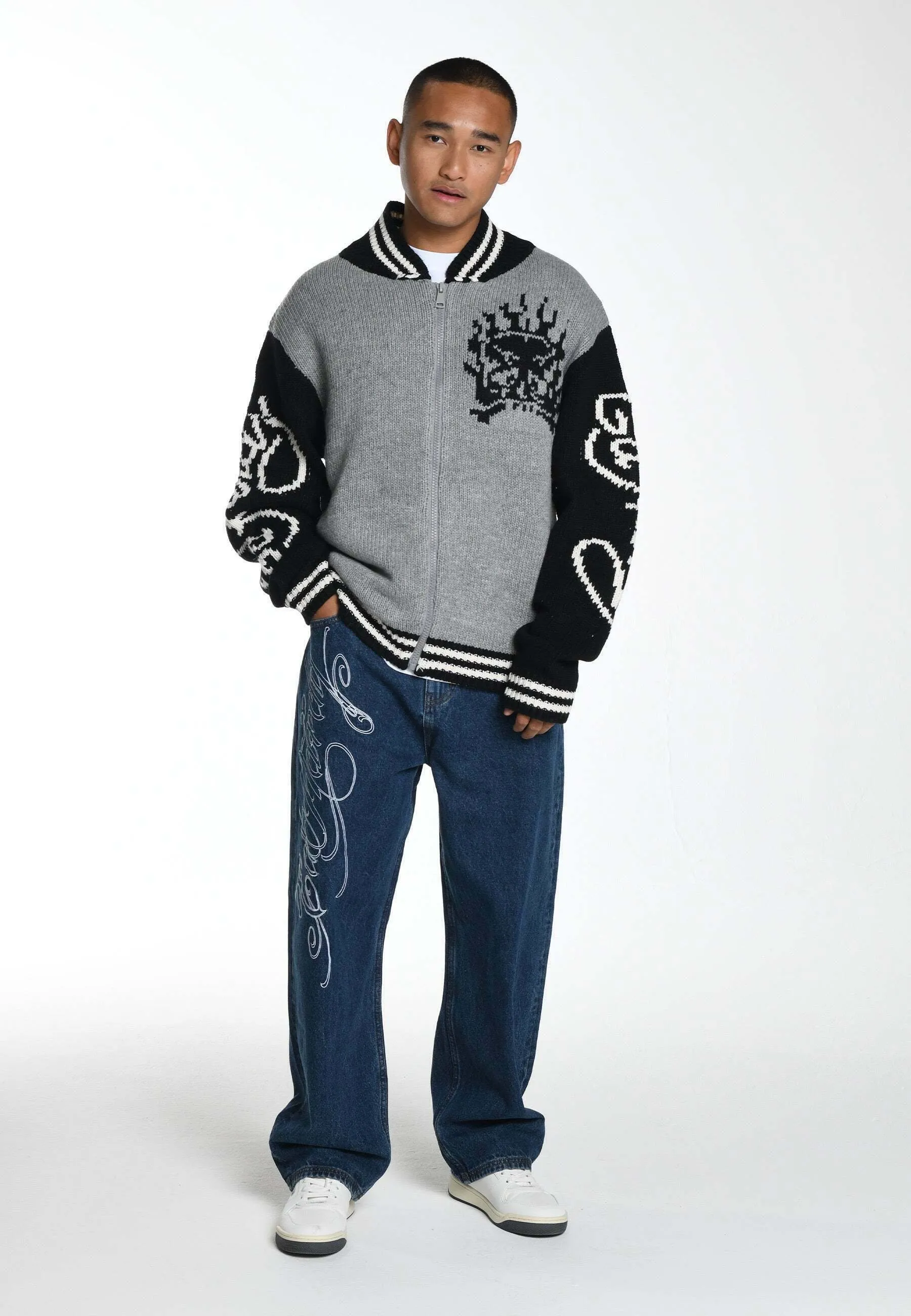 PANTHER-SLITHER TATTOO GRAPHIC - Jeans baggy