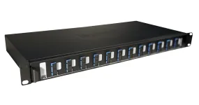 Patch panel per fibra ottica, Legrand, 12 porte, SC, Duplex, 1U, Scorrevole