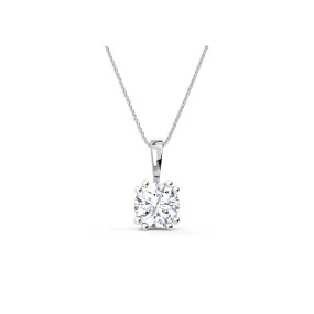 Pendente Brillante naturale di 0.80 carati in oro bianco 18k SG92119