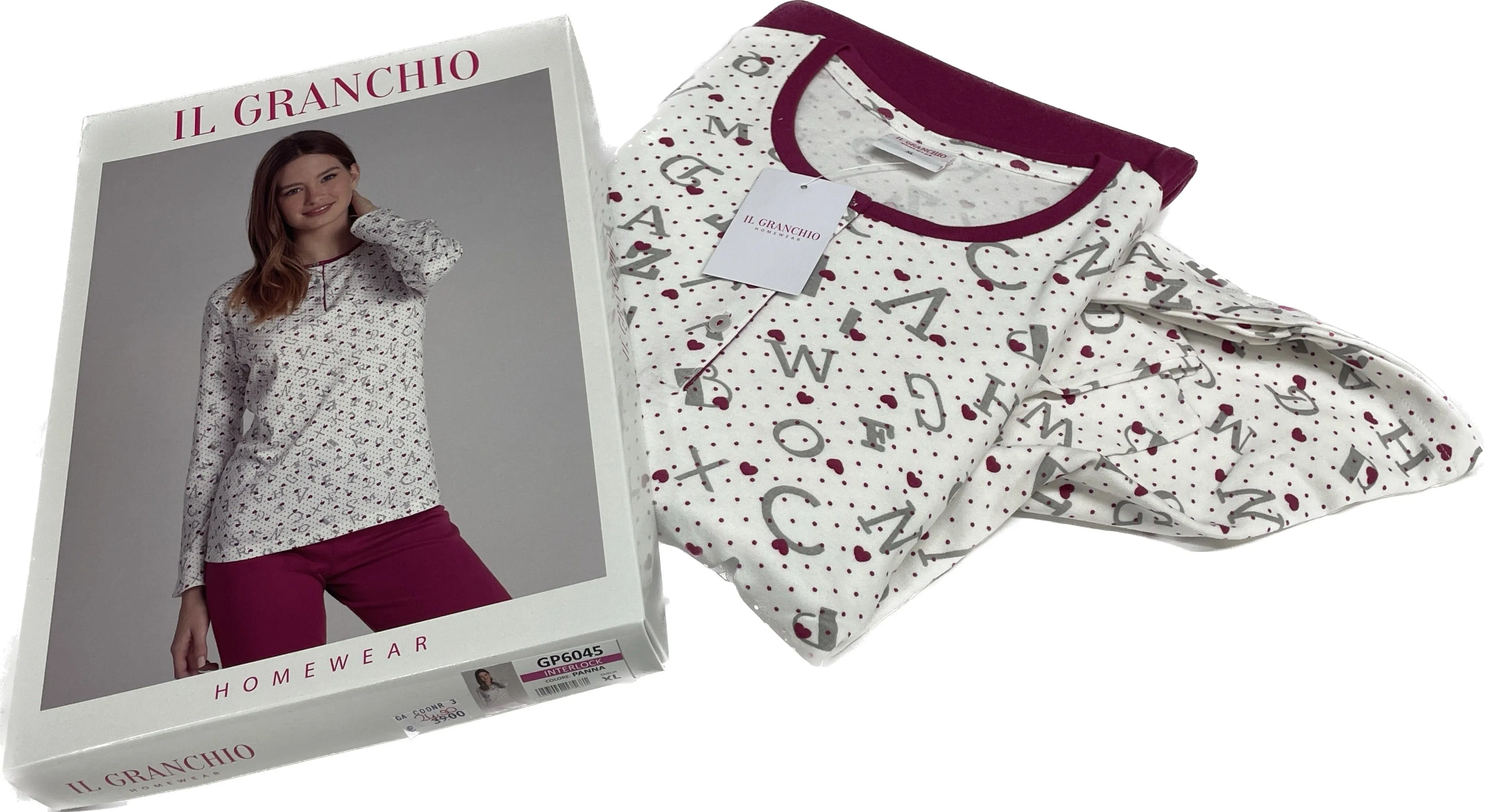 Pigiama donna Granchio caldo cotone