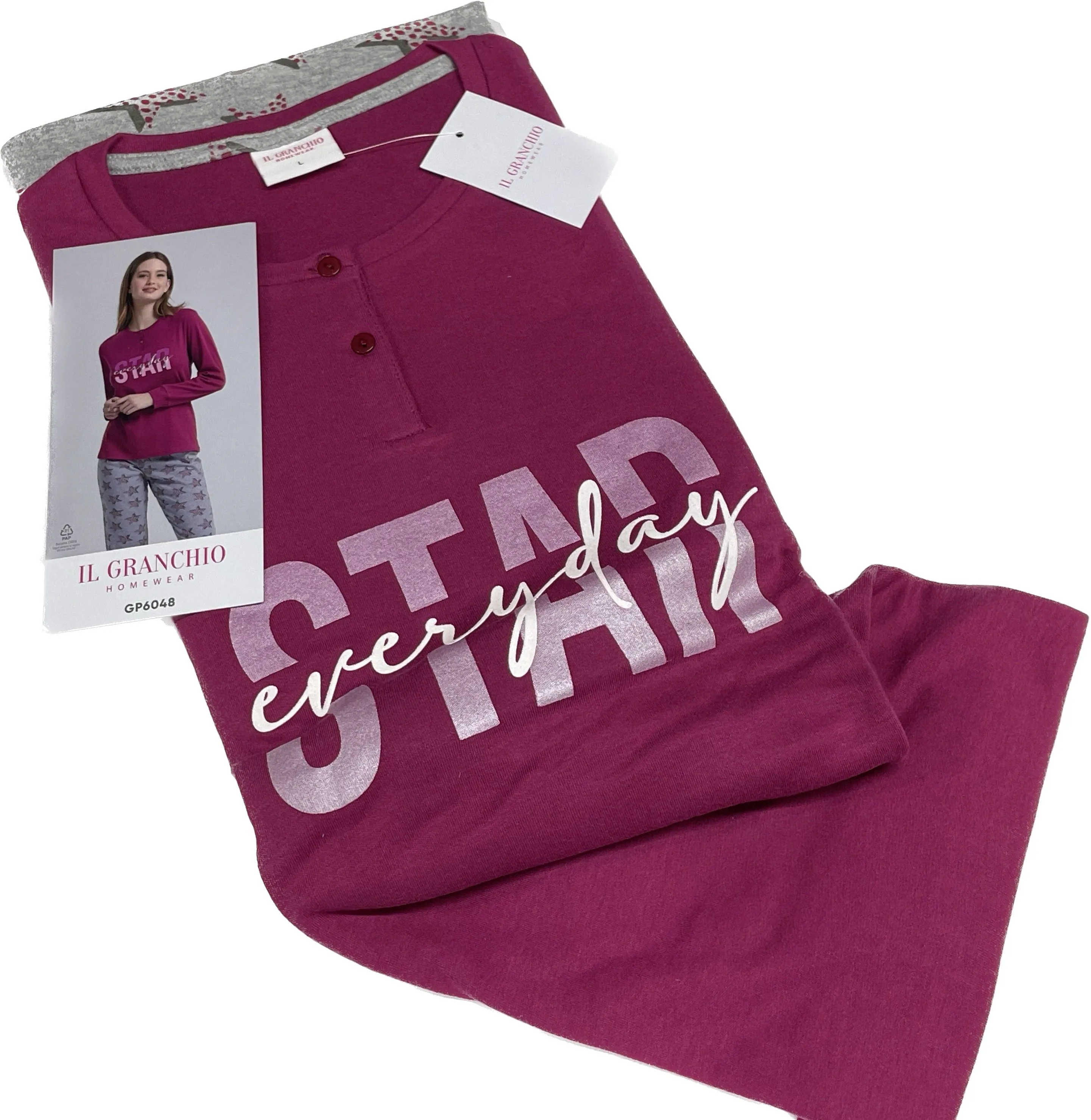 Pigiama donna Granchio caldo cotone