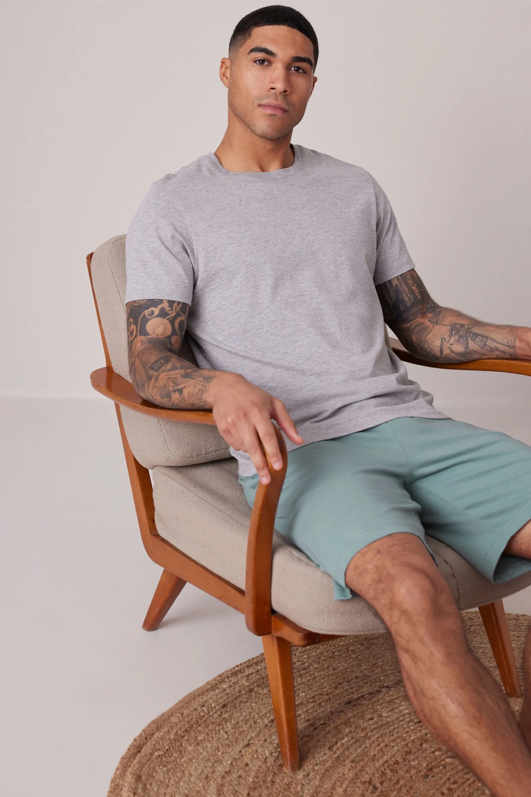 Regular - Vestibilità: Leggero 100% Cotone Shorts 5 Pack    