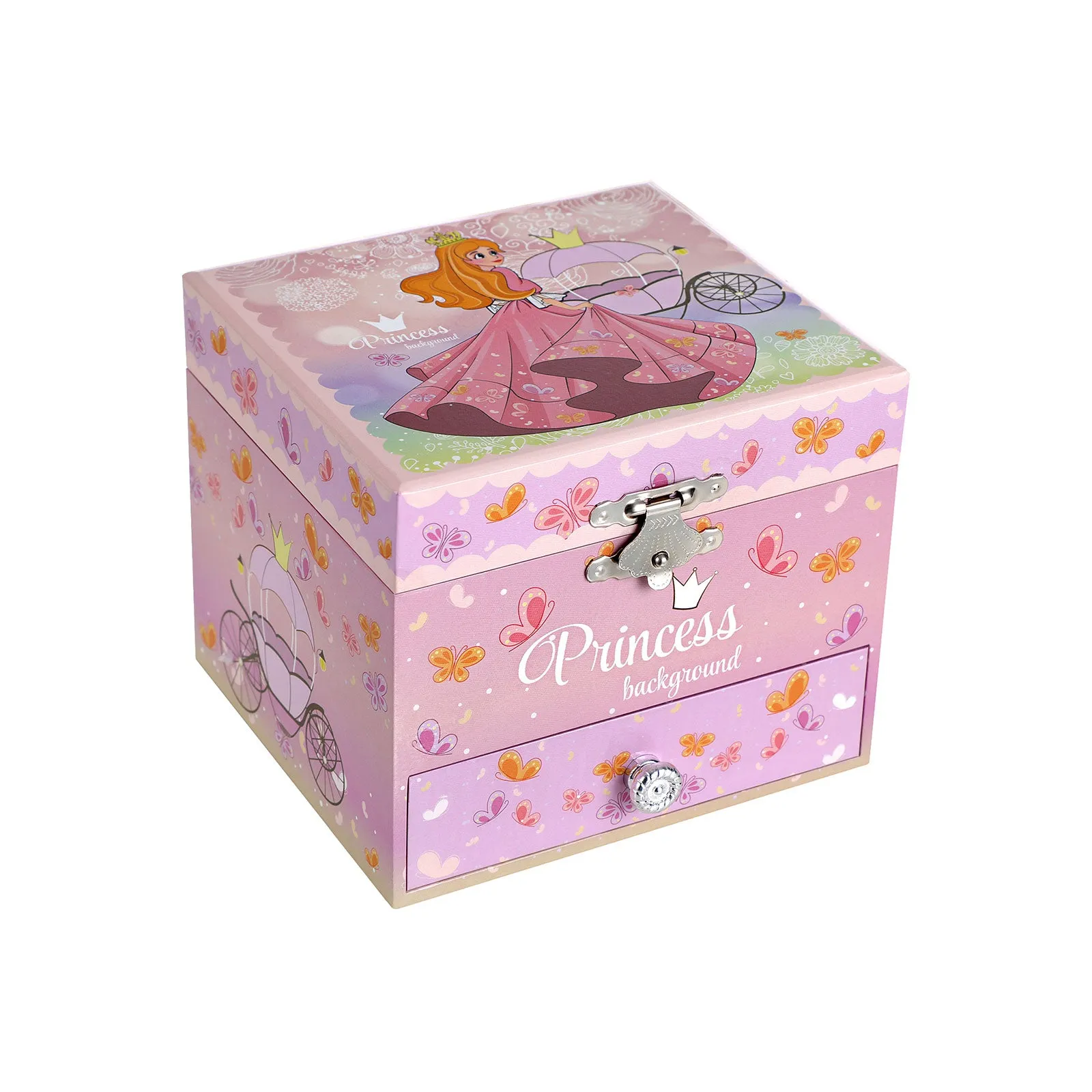Scatola Musicale Ballerina per Bambini Rosa