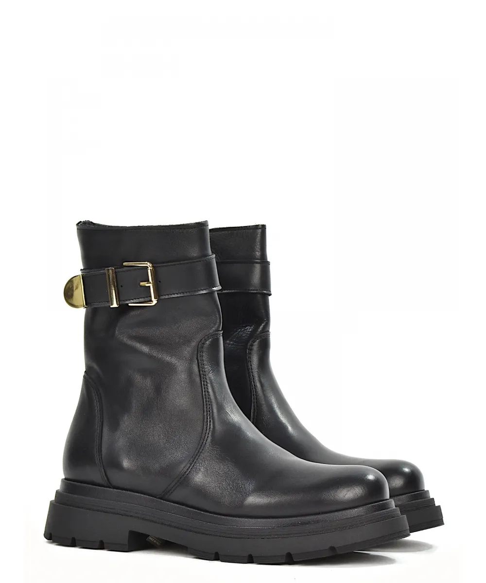 Stivaletto In  Pelle Nero