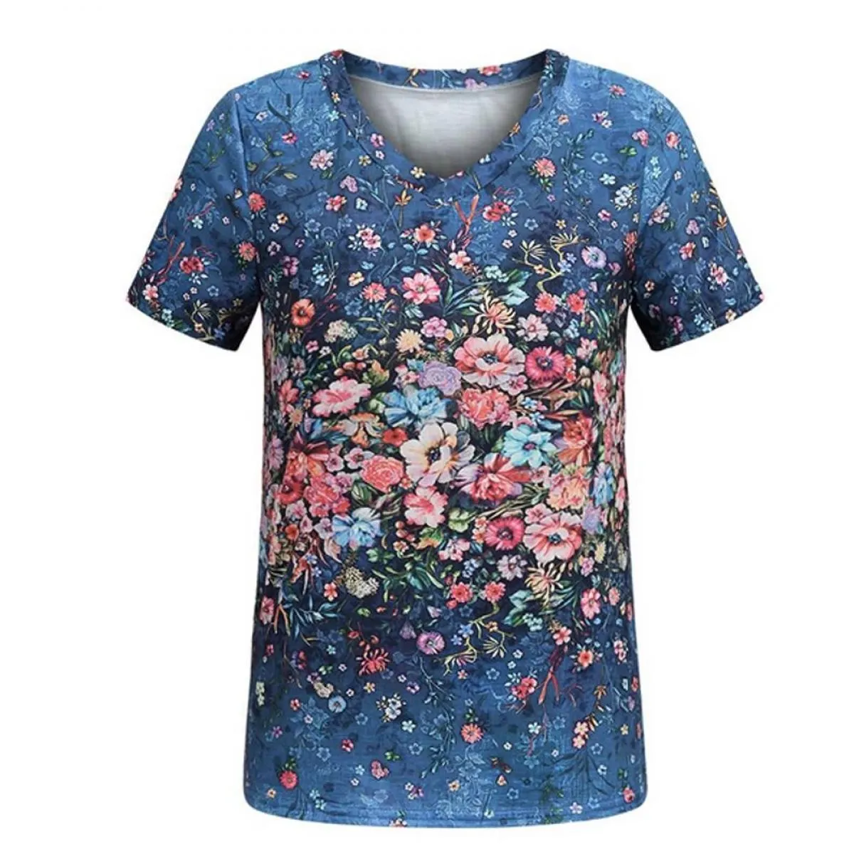 T-shirt da donna 2023 Camicette estive Manica corta Tops Tees Casual Pullover Ragazza Vestiti Oversize Moda femminile  Cr