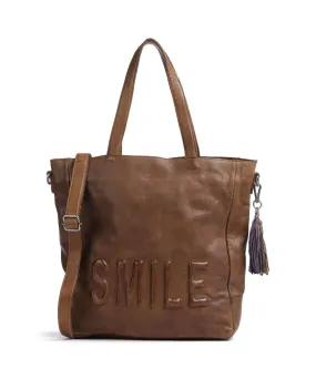  Taschendieb Wien Versöhnungsstraße 1 Borsa shopper pelle di vacchetta grana marrone  
