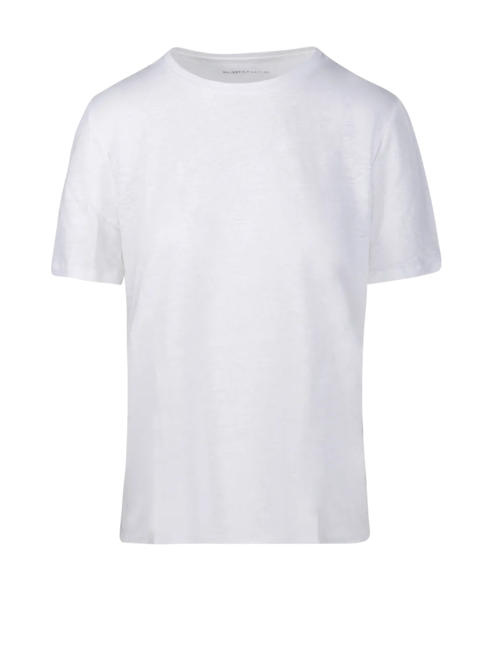 WOMAN MAJESTIC FAILURE WHITE LINEN T-SHIRT